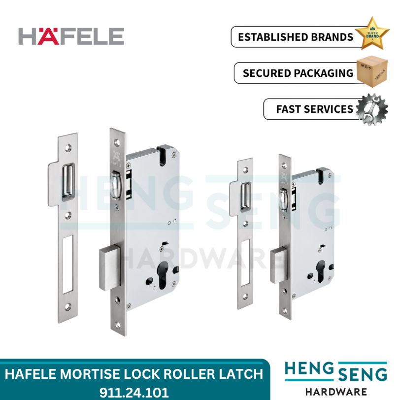 HAFELE MORTISE LOCK ROLLER LATCH ( 911.24.101 ) HENG SENG
