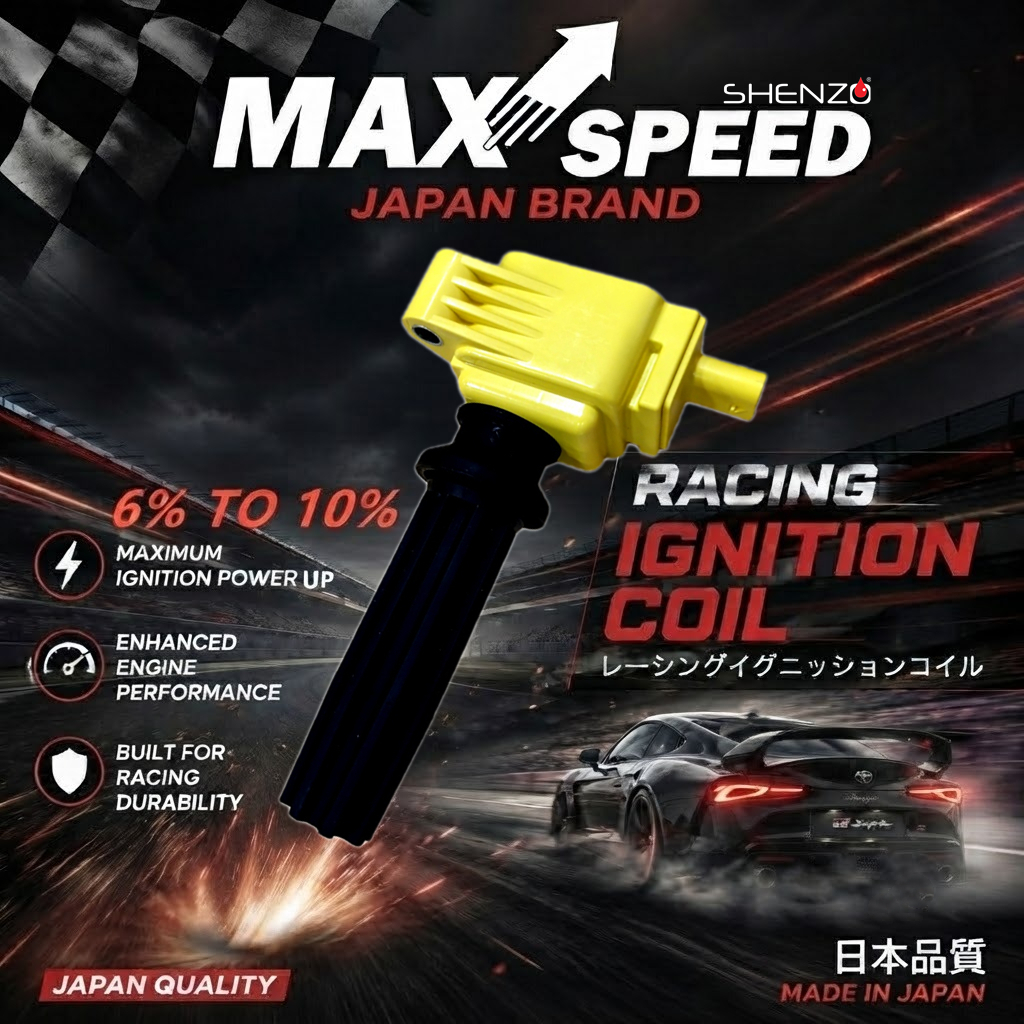 FORD MUSTANG 2.3 คอยล์จุดระเบิด ปลั๊กคอยล์สปอร์ต Racing MAZDA JAPAN