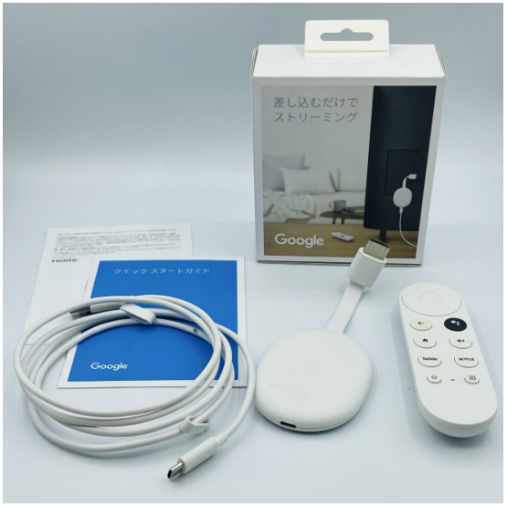 [LIKE NEW] Google Chromecast พร้อม Google TV (HD) [GA03131-JP / G454V] เครื่องเล่นสตรีมมิ่งอัจฉริยะ 