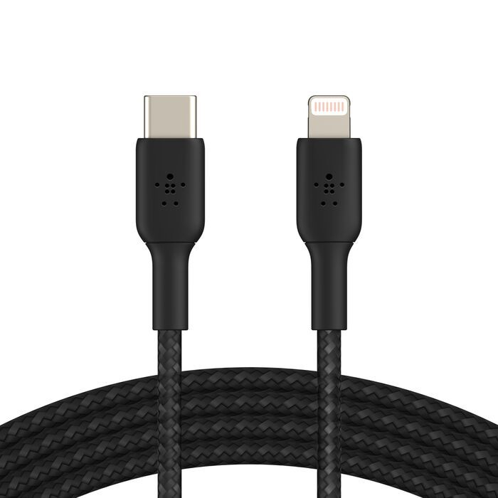 Belkin BoostCharge Pro Braided USB-C to Lightning Cable (1m / 3.3ft, Black)