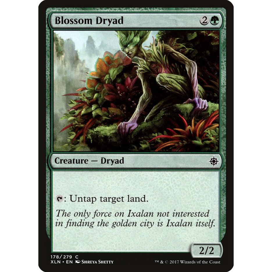 MTG: (XLN) C 178 - Ixalan การ์ดเดี่ยว Blossom Dryad