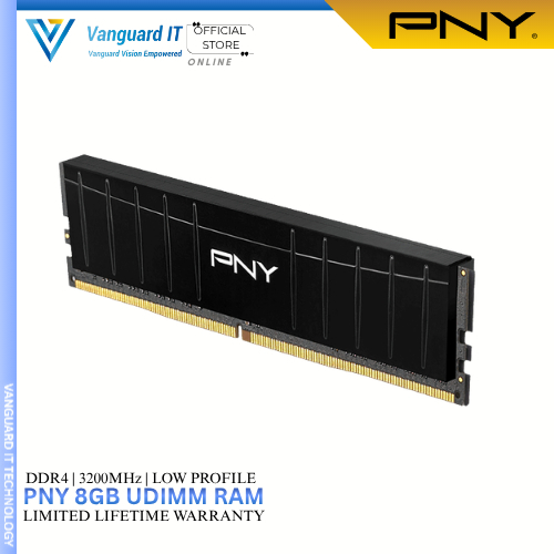 PNY 8GB DDR4 3200MHz หน่วยความจําเดสก์ท็อปโปรไฟล์ต่ํา – (MD8GD4320016ห้างหุ้นส่วนจํากัด)