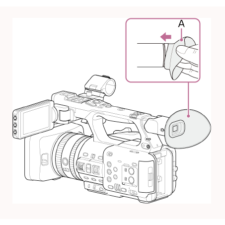 Eyepiece HXR ยางนุ่มหูรูปร่าง Eyecup สําหรับ Sony HXR NX100 NX200 AX100 AX700 MC2500 กล้องวิดีโอ