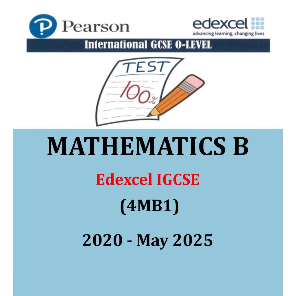 Edexcel Igcse คณิตศาสตร์ O-Level B-4MB1 PAPER 1 & PAPER 2