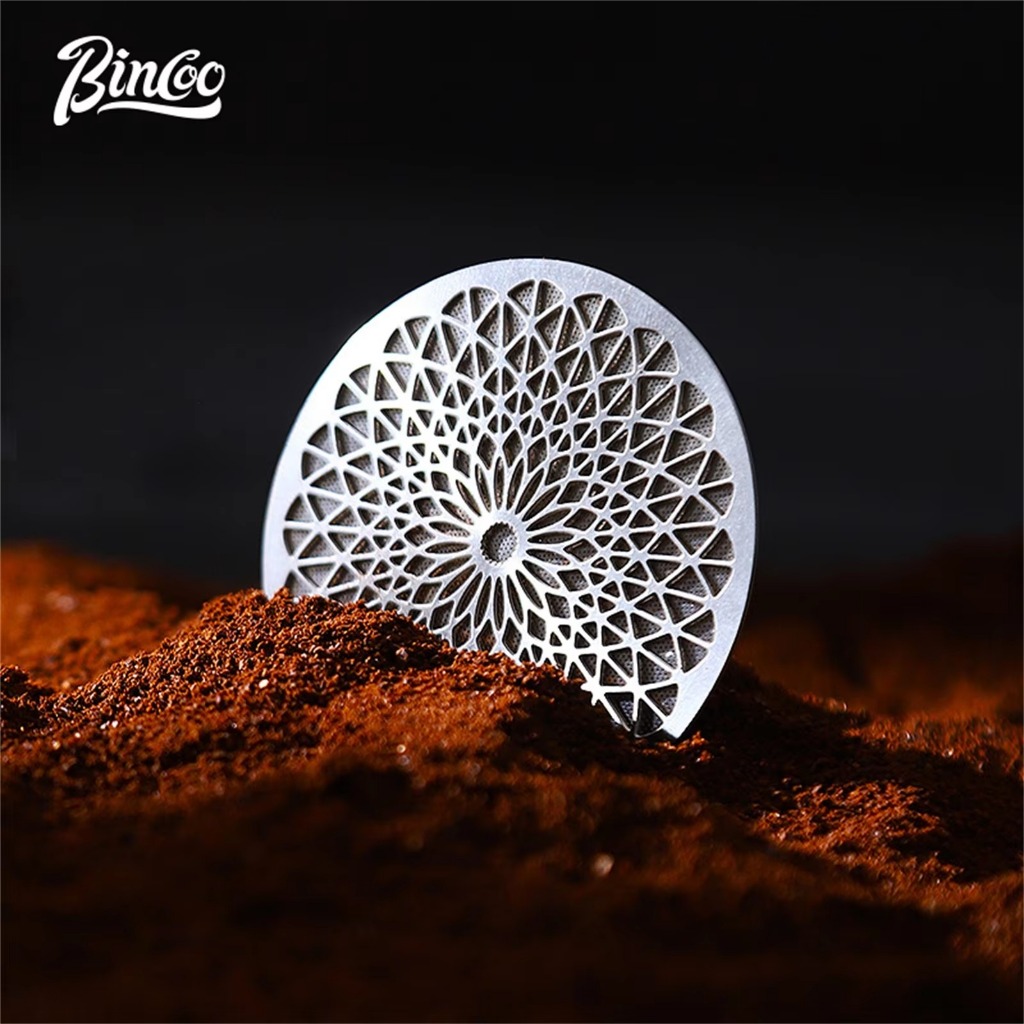 Bincoo Espresso Puck Screen 58 มม.ตาข่ายกรองสแตนเลสสําหรับเครื่องเอสเปรสโซและPortafilter