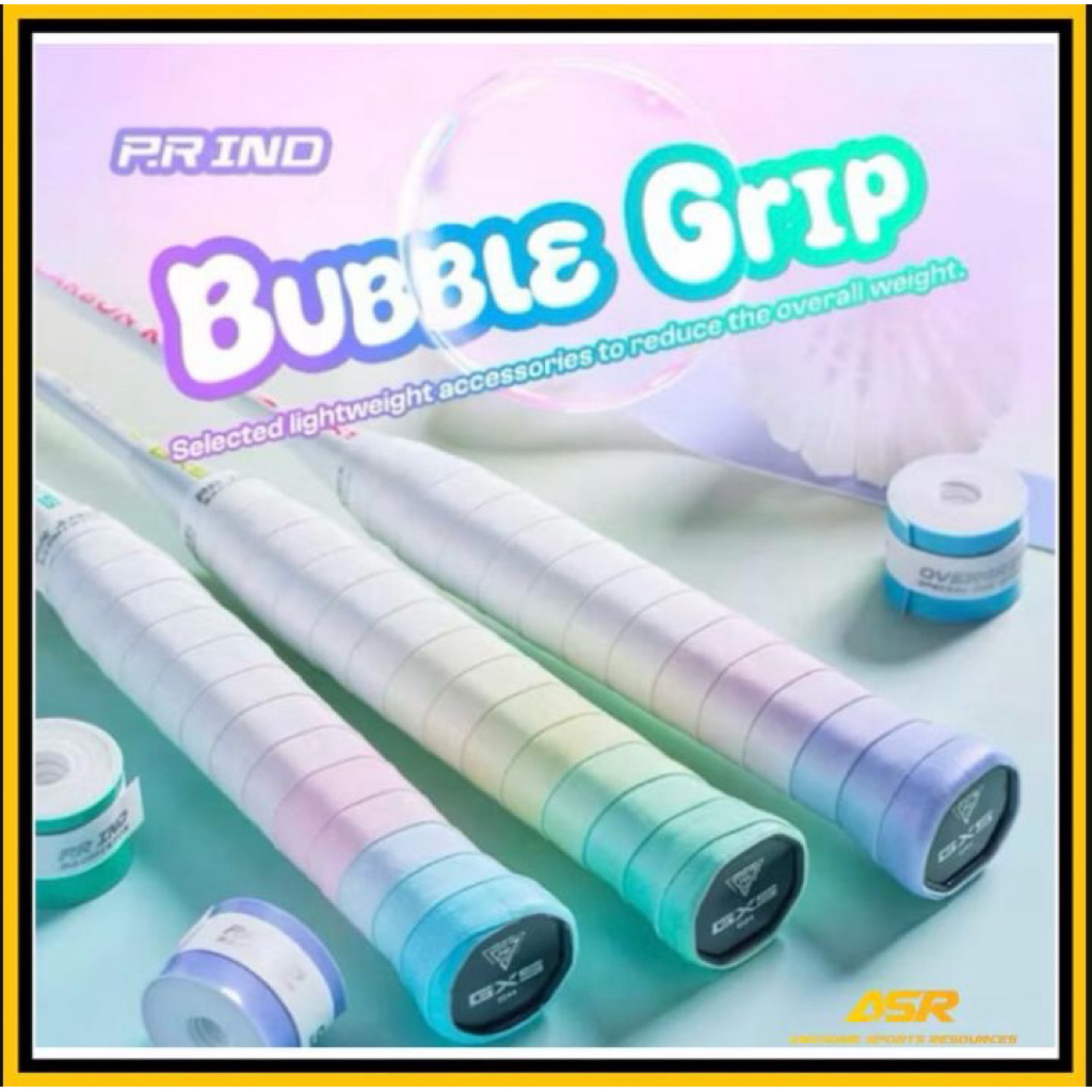 PR IND Badminton / Tennis BB Bubble Antislip Overgrip Grip Tape
