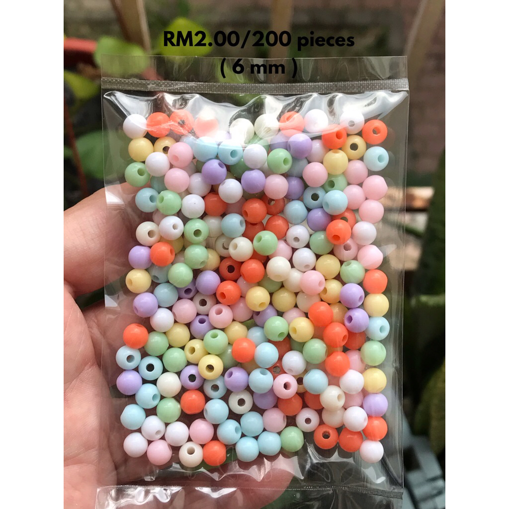 RM2.00/200 kyping : 6mm-010 - Manik - Bead - 6 mm