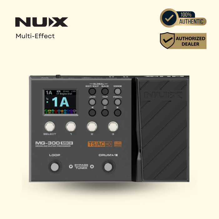 Nux MG-300 MKII Modeling Guitar Processor Guitar Multi Effects (MG300 / MG 300)