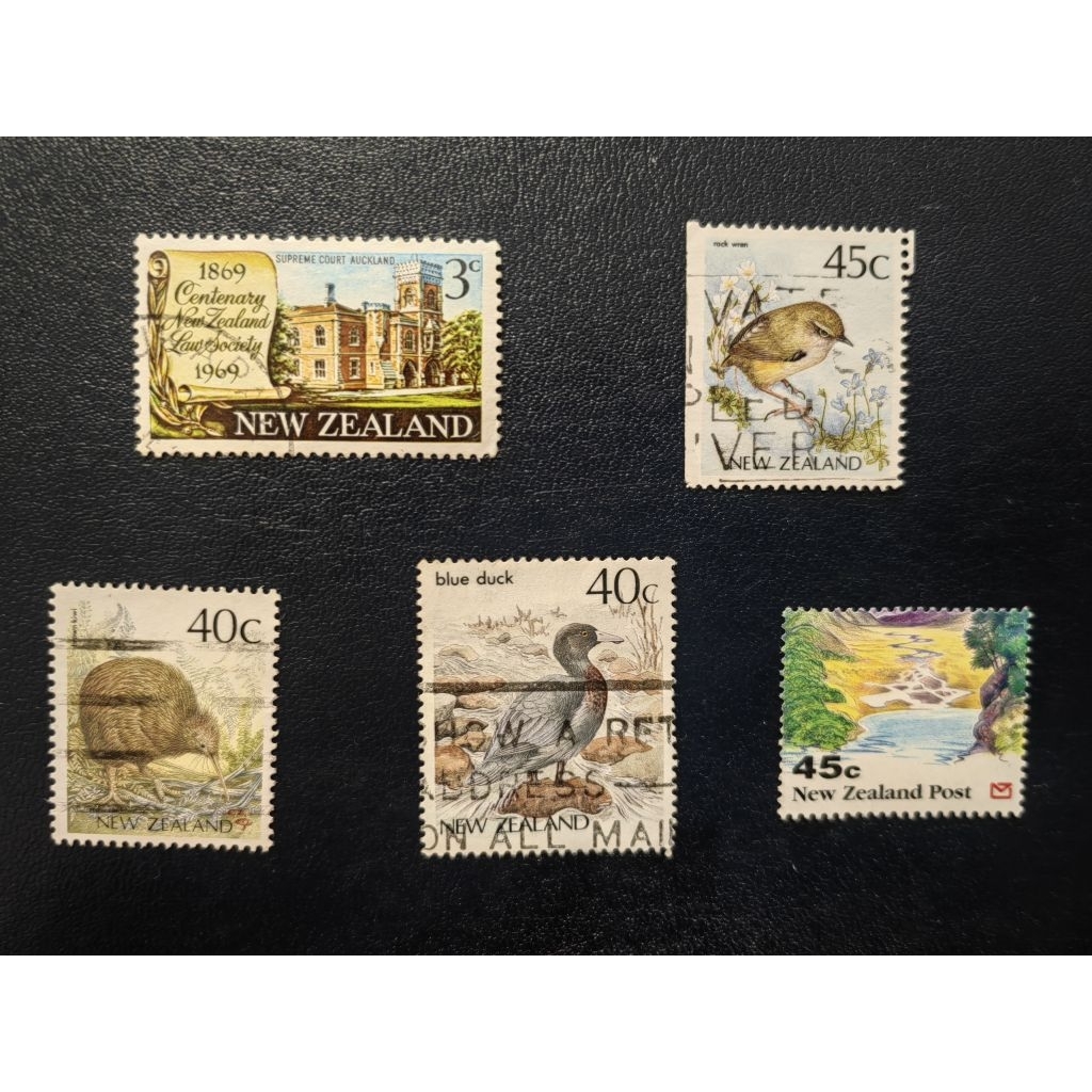 [s53] แสตมป์ zealand ใหม่ 5 ชิ้น