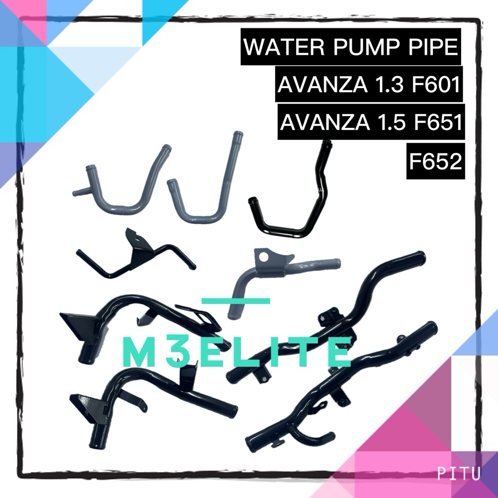 TOYOTA AVANZA 1.3 1.5 F601 F602 F661 F652 ปั๊มน้ํา PIPE โดย PASS PIPE
