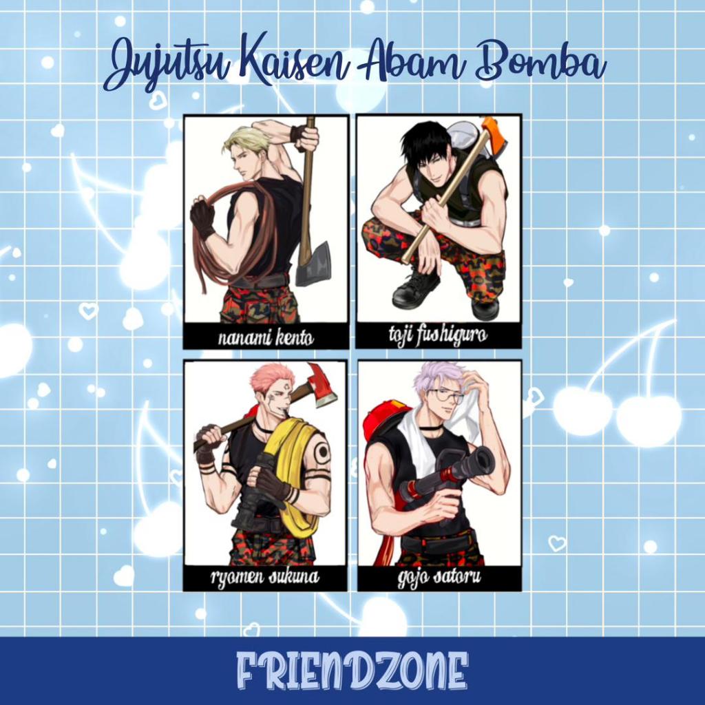 อะนิเมะ Polaroid Jujutsu Kaisen ฟุต Plave ฟุต Genshin Impact ฟุตสุ่มอะนิเมะ Ikemen Boys Collectible 
