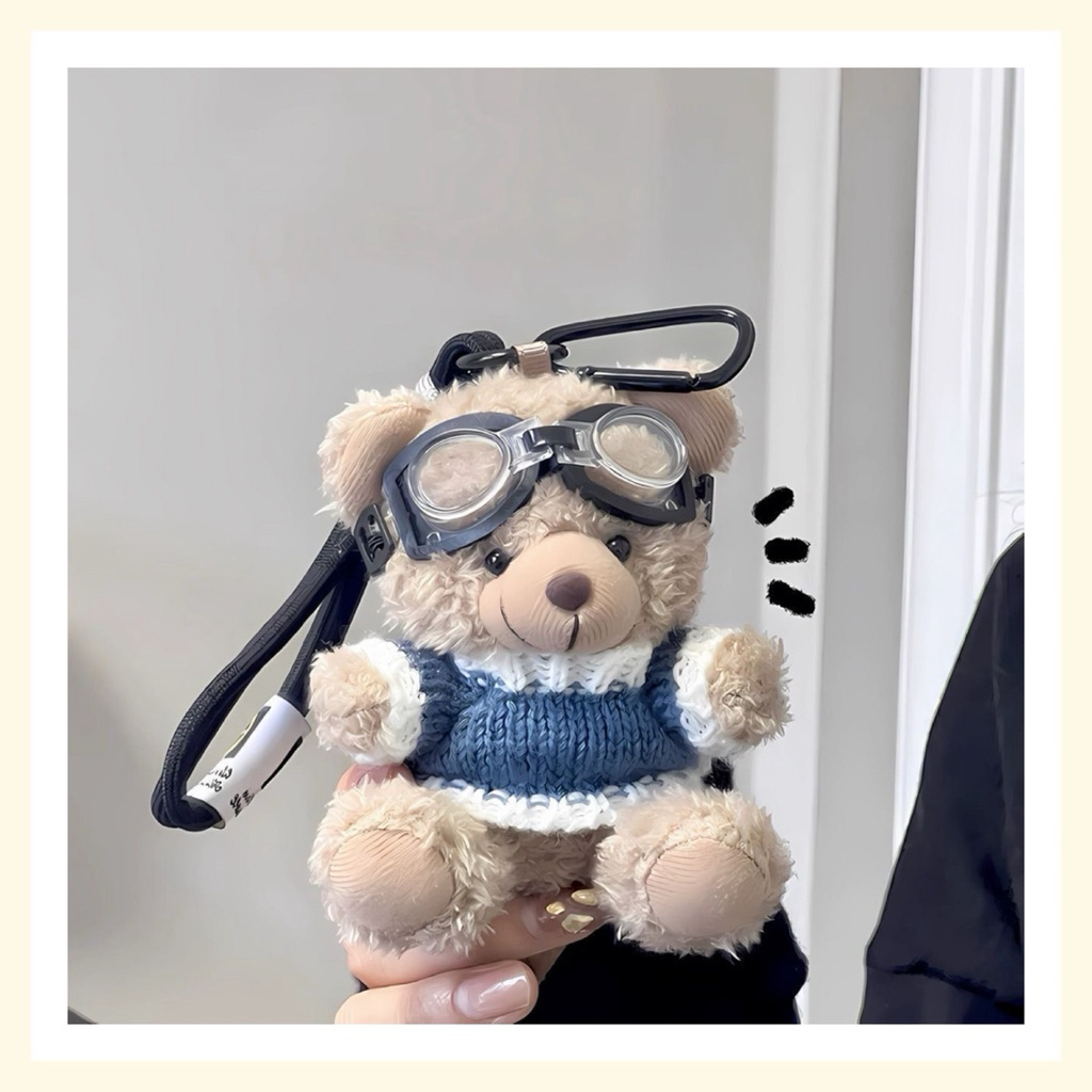 พวงกุญแจตุ๊กตาหมี วันเกิดน่ารัก 小 bucket 挂件 keykey