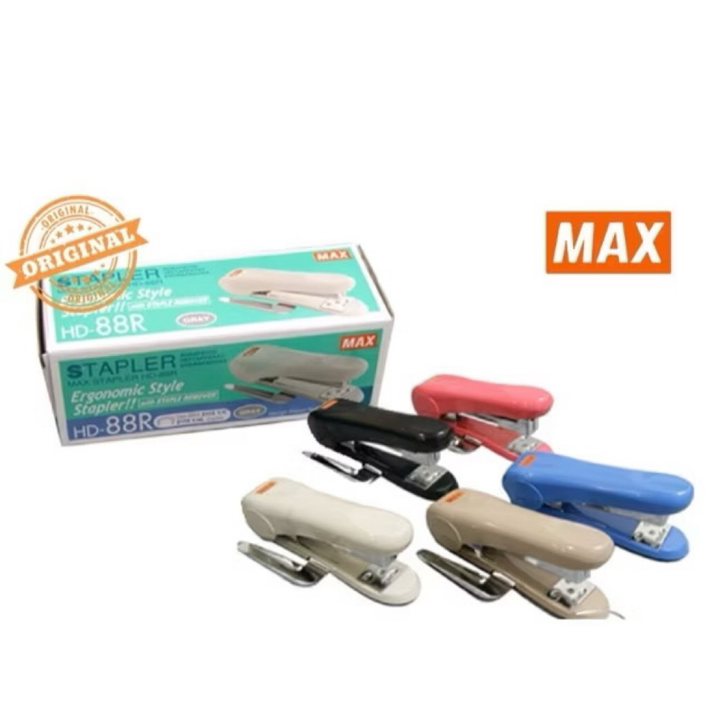 Max Stapler HD-88R พร้อมที่ถอดเครื่องเย็บกระดาษ