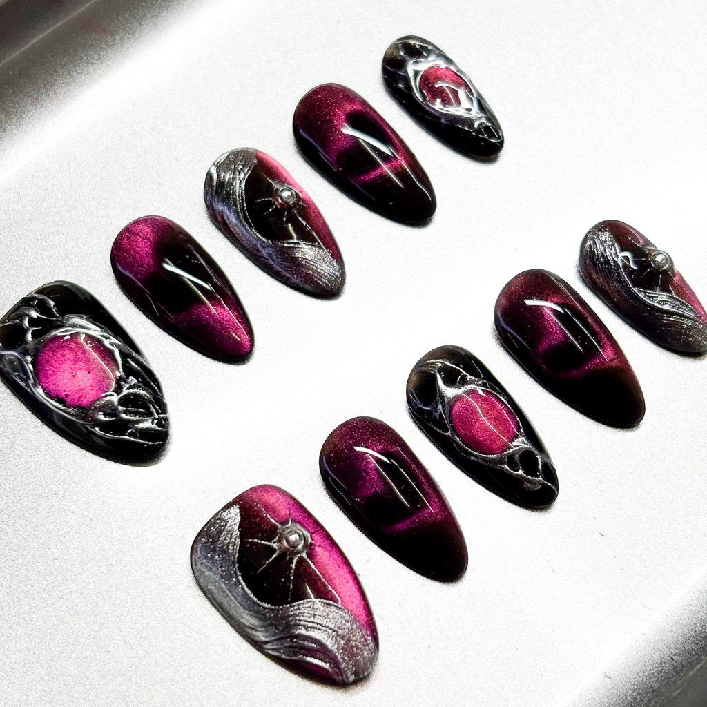 Rebellle Handmade Press-On Nails (Machina City Collection)