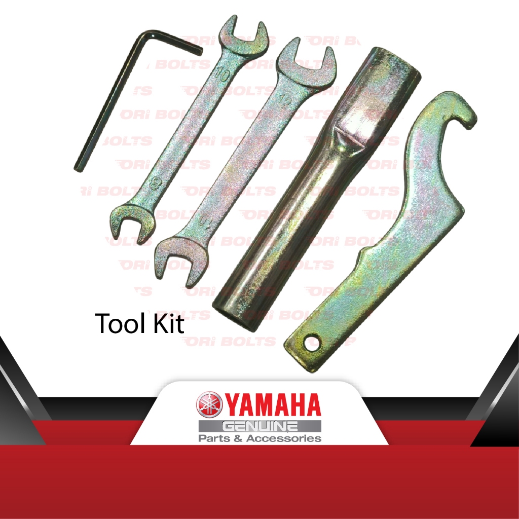 B9T-F8100-0-00 Yamaha R25 MT25 ชุดเครื่องมือ Spanar ชุดกระเป๋าด้านล่างสีดําที่นั่ง