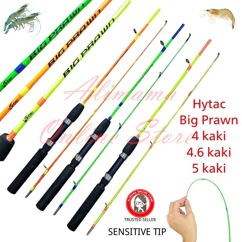 HYTAC BIG PRAWN SPINNING FISHING ROD JORAN PANCING UDANG GALAH IKAN SENSITIVE TIP ROD