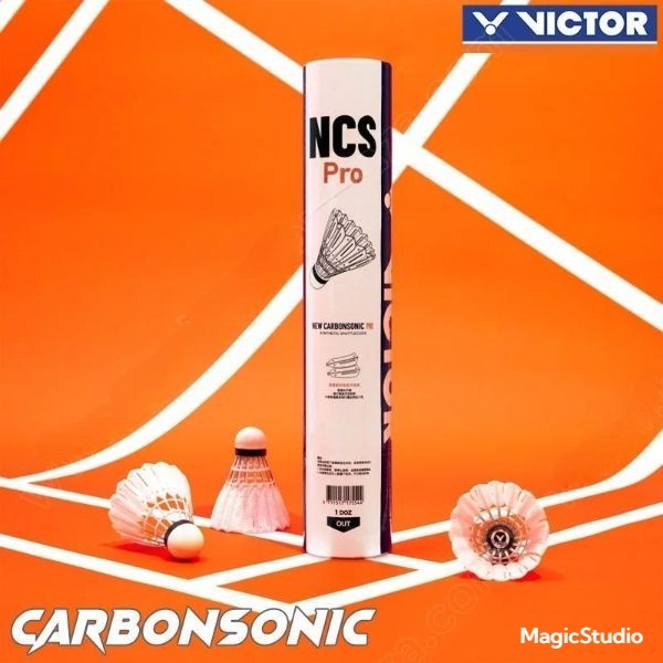 VICTOR NCS PRO ลูกขนไก่แบดมินตันสังเคราะห์ Victor CARBONSONIC PRO (Original100%)