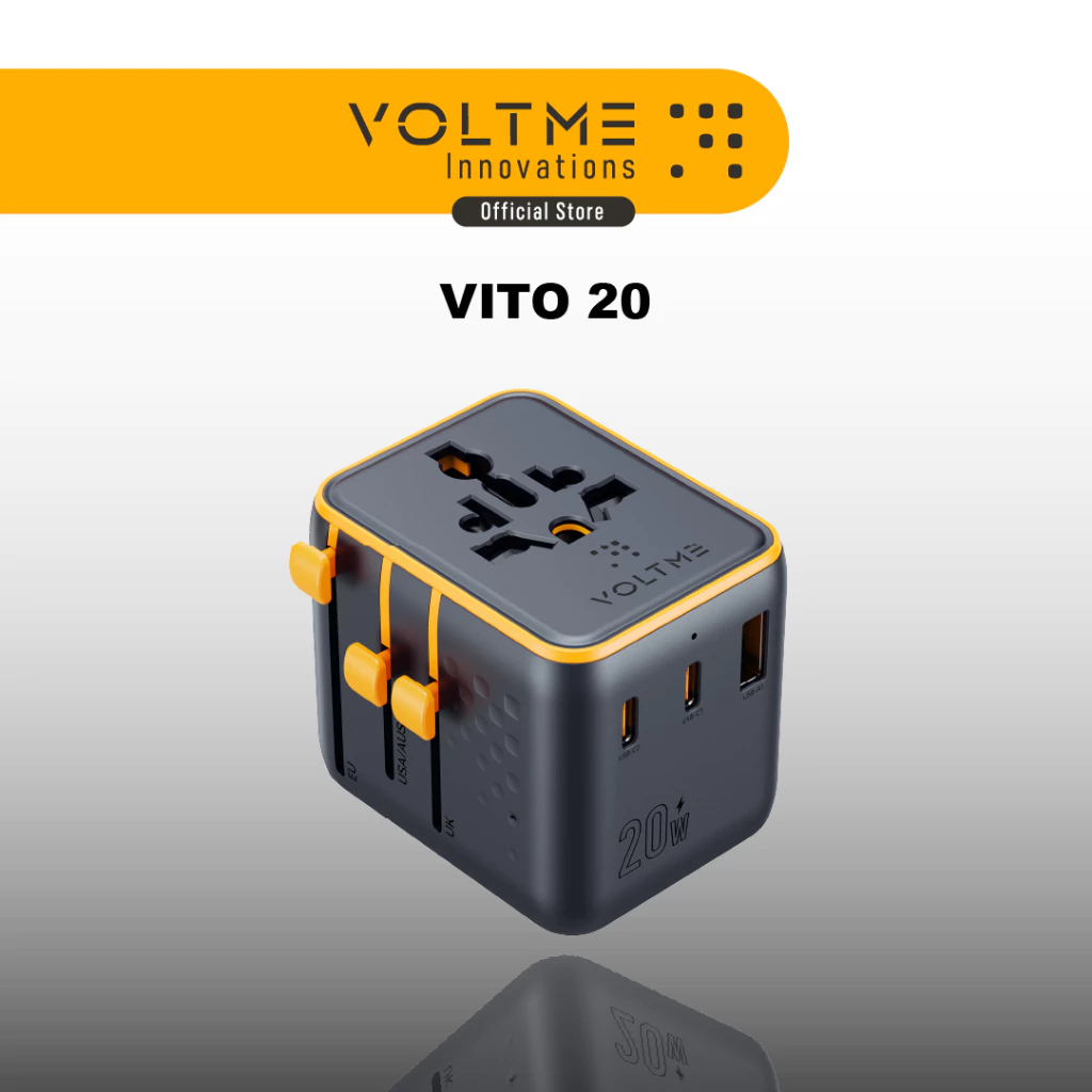VOLTME VITO Go EzTravel 20W Multi-National Traveler Adapter 20W