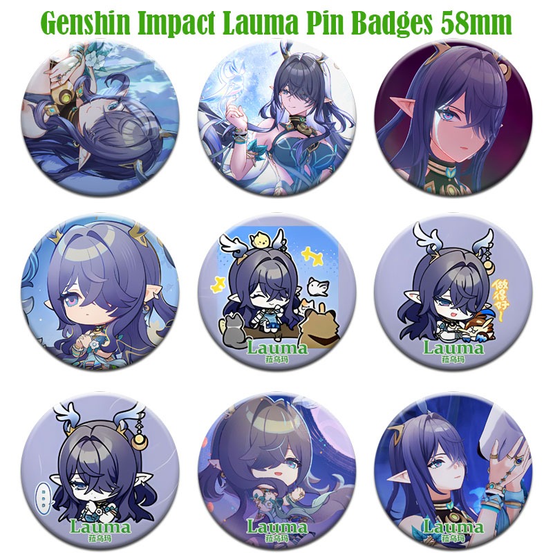 Genshin Impact Lauma Nod-Krai Character Pin Button Badge 58mm