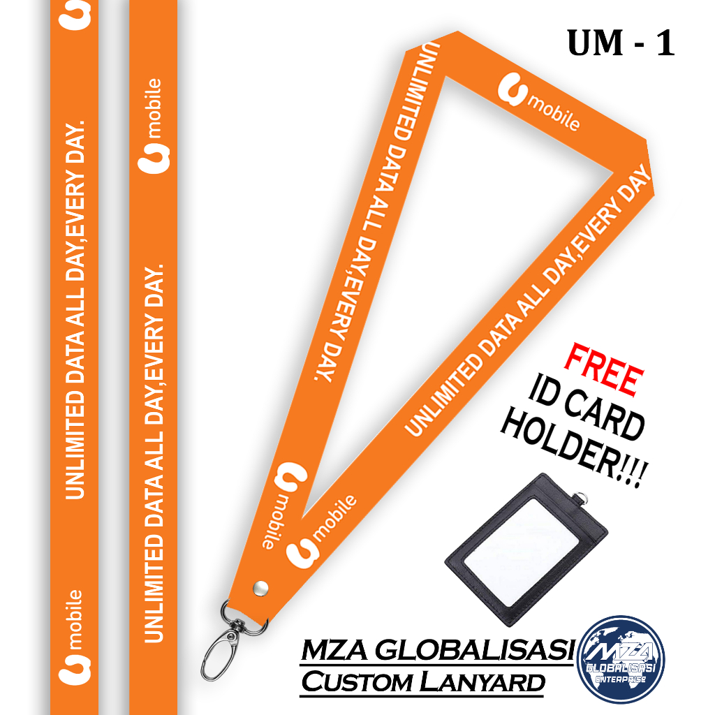 2 DESIGN UMOBILE ข้อมูลไม่จํากัดทั้งวัน + ฟรี ID Card Holder PREMIUM QUALITY 2 DESIGN UMOBILE