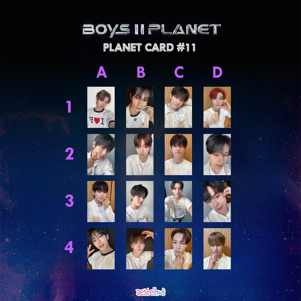 AESTEL HUT [HD] BOYS 2 PLANET - PLANET CARD 11 UNOFFICIAL PHOTOCARD