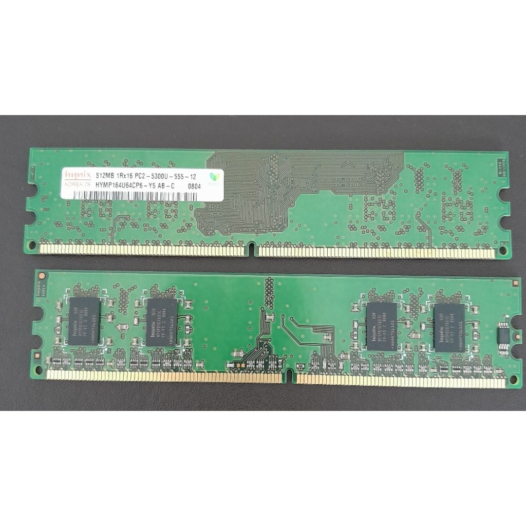 512MB 1Rx16 PC2-5300U หน่วยความจํา DIMM