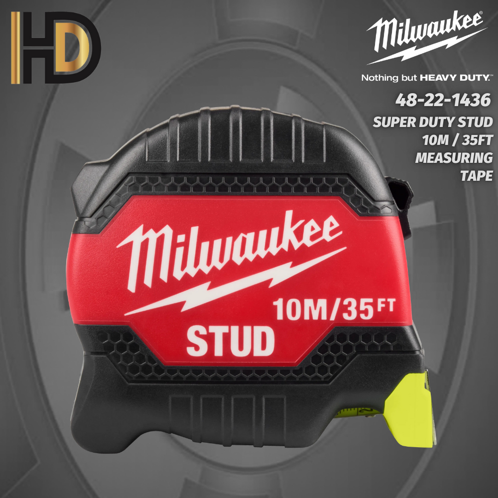Milwaukee STUD เทปวัด Super Duty 10M-35FT / เทปวัดสําหรับงานหนัก / 48-22-1436