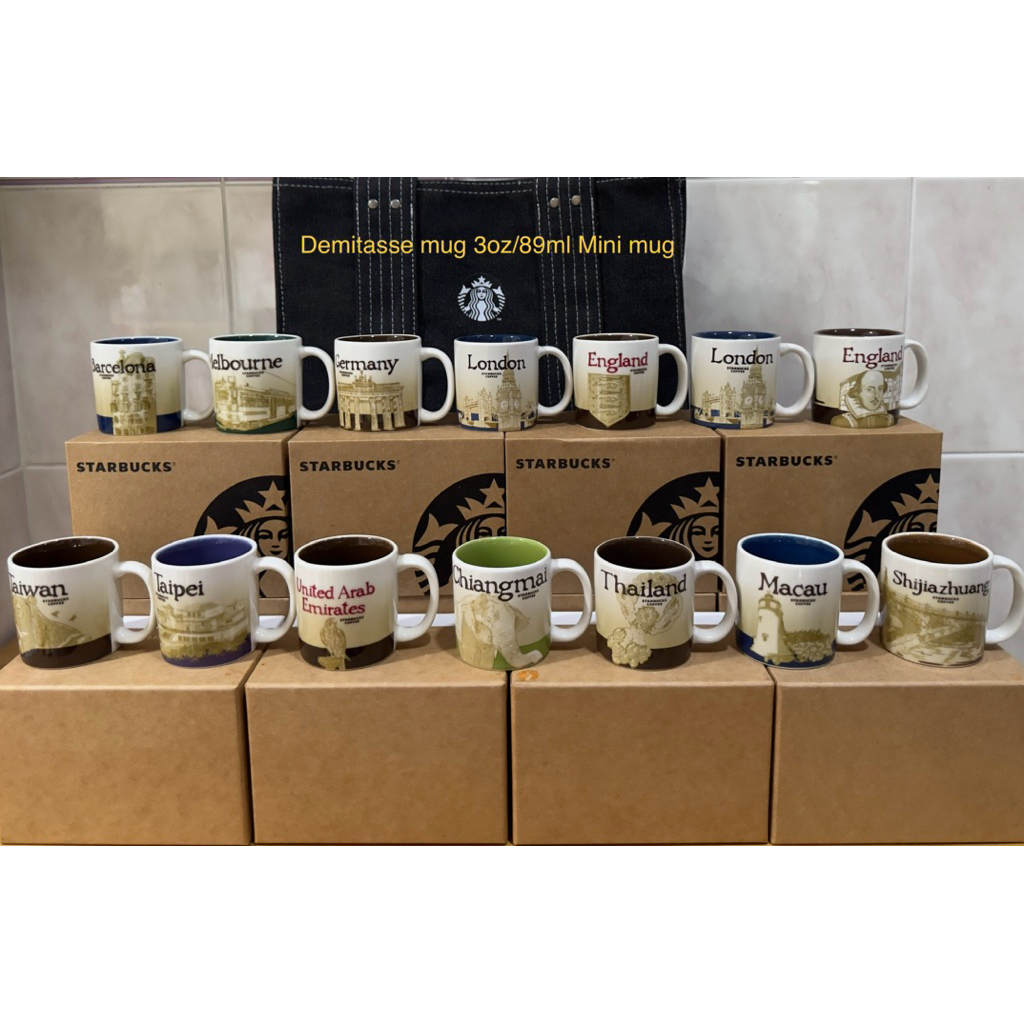 Starbucks Jewelry Mug Icon Siries 3oz/89ml Mini size 󠁧󠁢󠁥󠁮󠁧󠁿 กล่องกล่อง