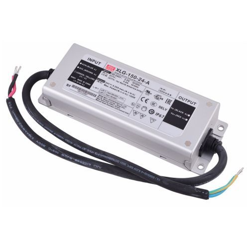 Meanwell XLG-150-24-A Weatherproof LED Driver Power Supply Unit, เอาต์พุต DC/AC 24V, IP67