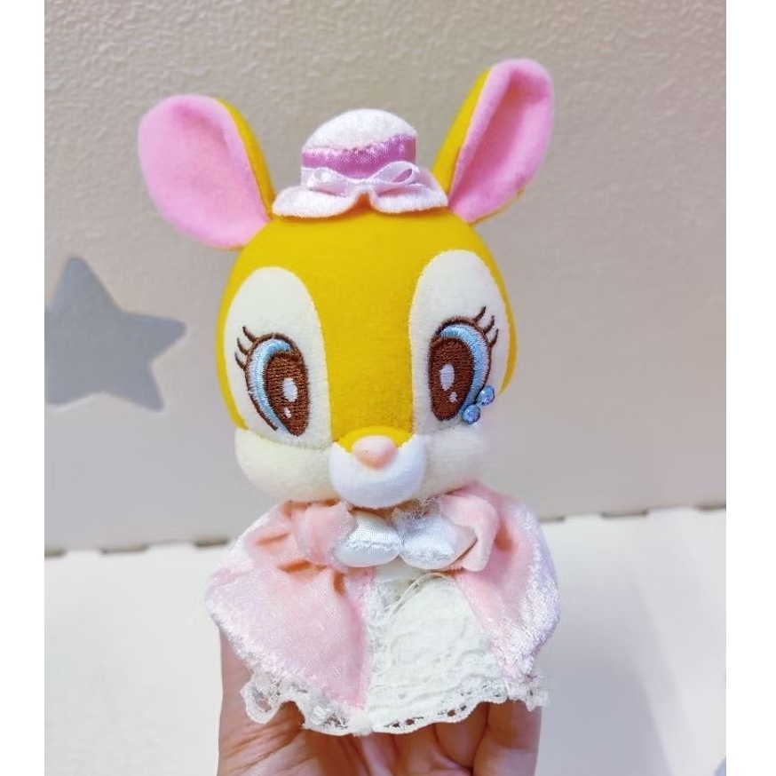 พวงกุญแจมาสคอต Miss Bunny Bambi SKC43 พวงกุญแจของเล่นนุ่ม Preloved