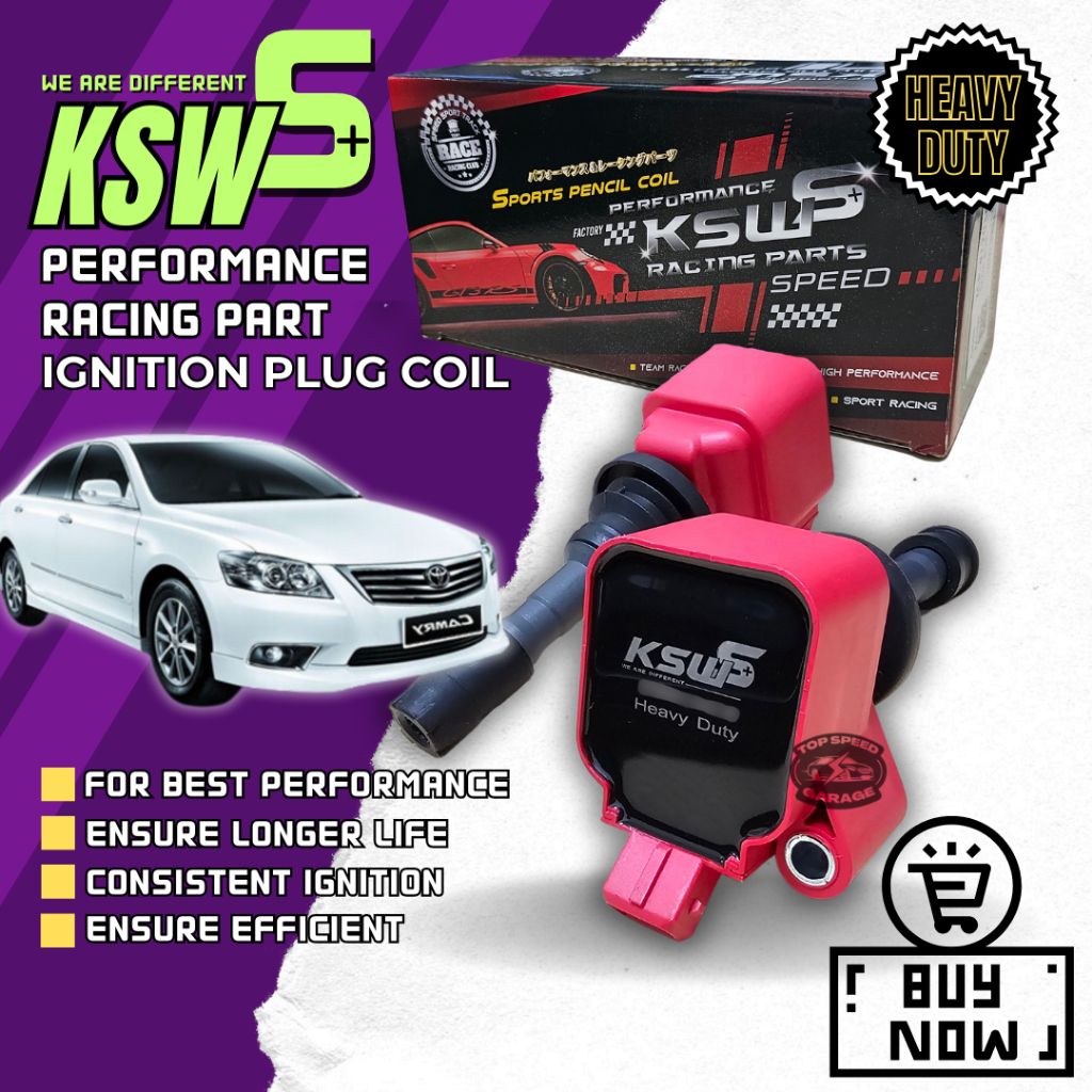 KSW S+ Performance ปลั๊กจุดระเบิด คอยล์ Camry acv40 acv41 Toyota ICT-02260-K