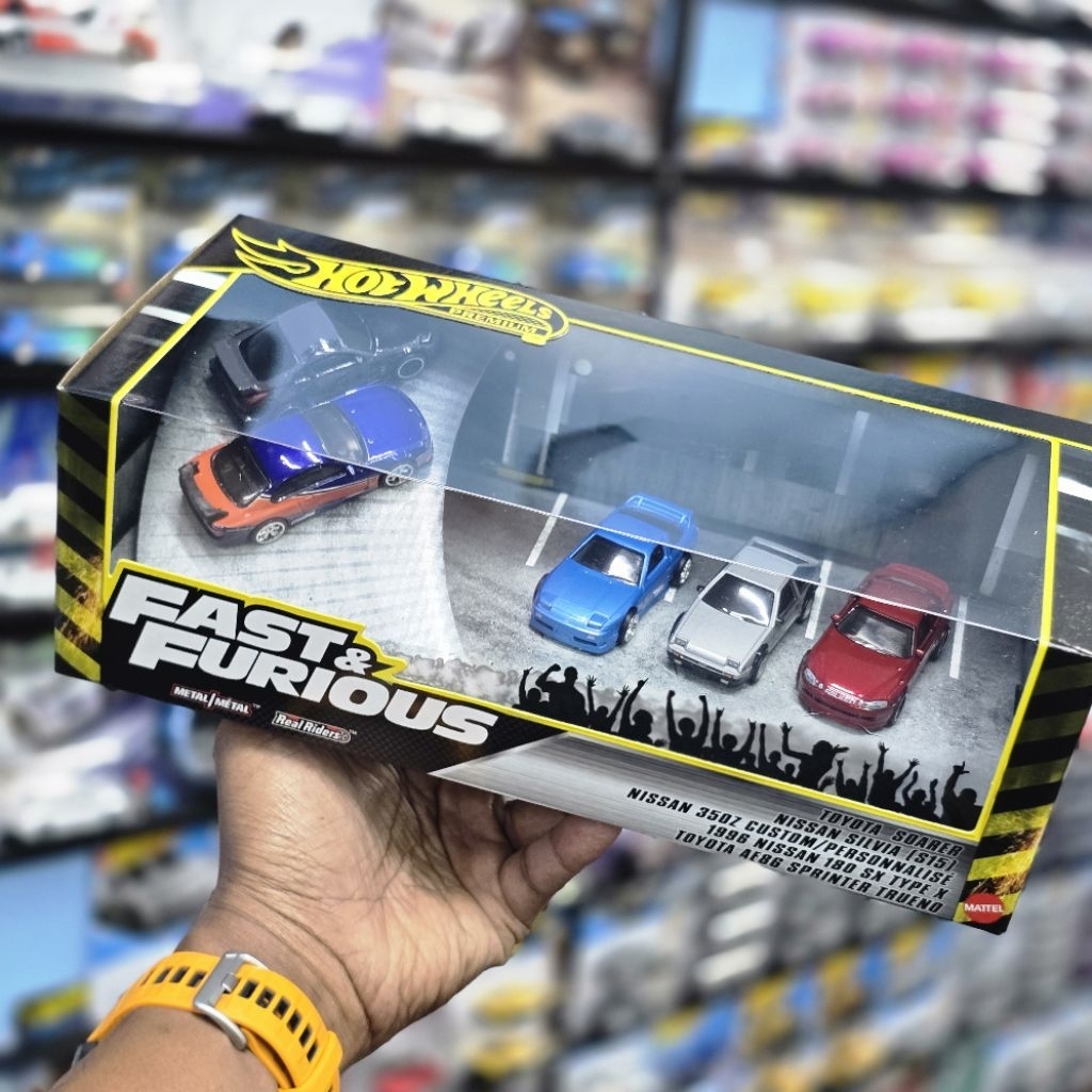 HOT WHEELS PREMIUM 2026 กล่องชุด - FAST & FURIOUS 5 ชิ้นในกล่อง NISSAN SILVIA S15 350Z 180SX TOYOTA 