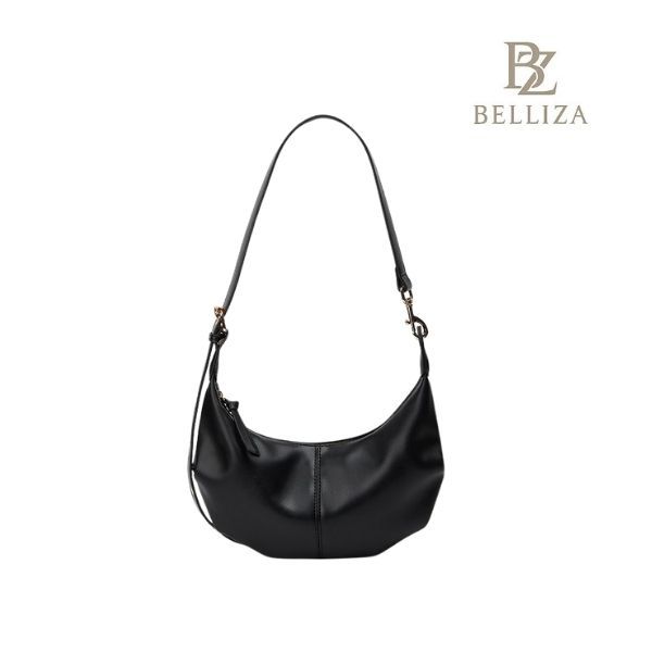 BELLIZA Joey Bag หนัง PU Tas Bahu Hobo Minimalis กระเป๋าสะพายเกาหลี Wanita