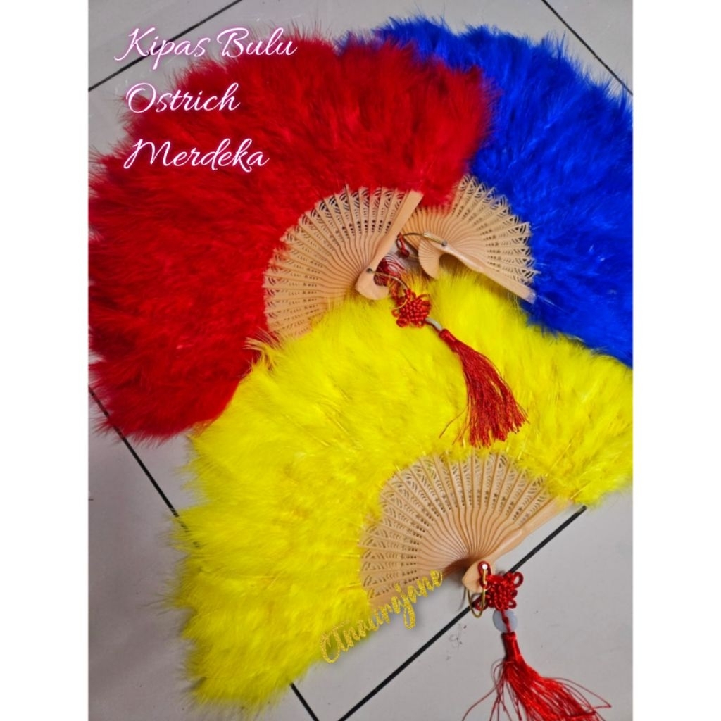 INDEPENDENT OSTRICH FEATHER อุปกรณ์เสริมพัดลม