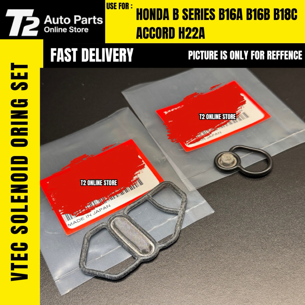 T2 HONDA B SERIES B16A B18C B18CR TYPE-R H22A VTEC SOLEND วาล์ว GASKET FILTER SET 36172-P08-015 / 15
