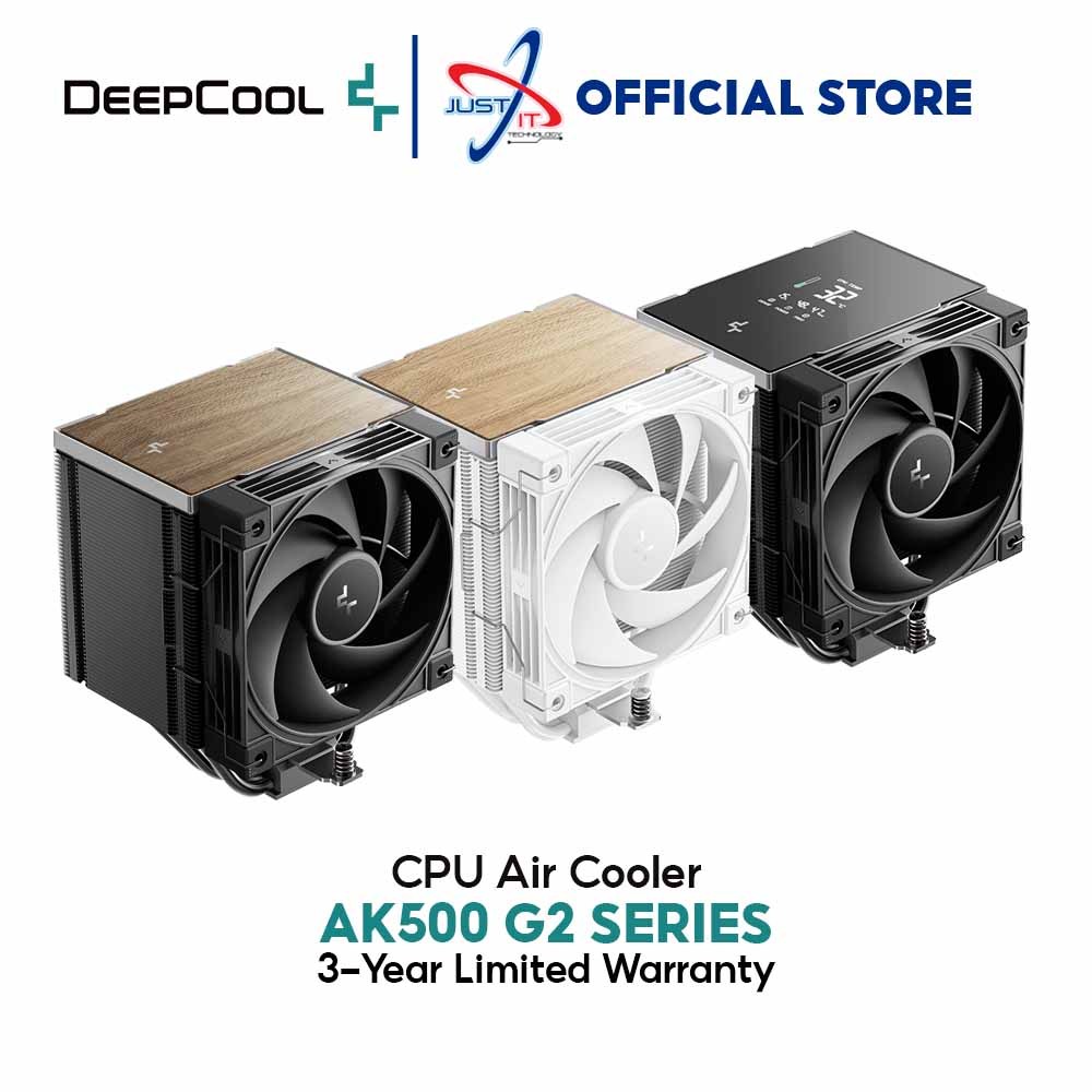 DEEPCOOL AK500 G2 CPU AIR COOLER - สีดํา / สีขาว / DIGITAL