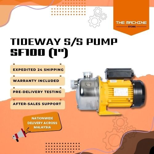 TIDEWAY ปั๊มหอยโข่งสแตนเลส SF100 (1) 750W 1HP Pam Air Bilik Air ปั๊มน้ําห้องน้ําปั๊มอัตโนมัติ