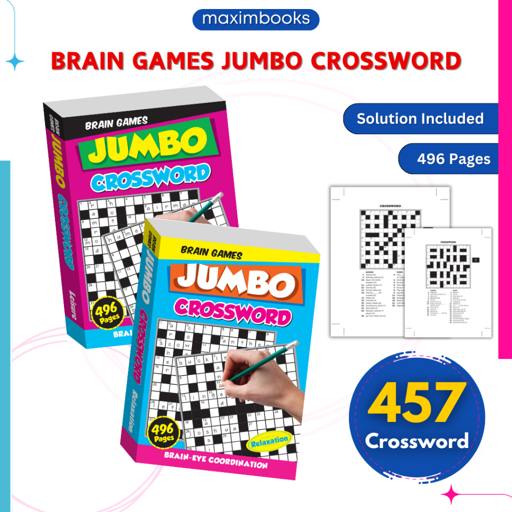 เกมสมอง Jumbo Crossword 457 Puzzle Crossword เกมสมอง