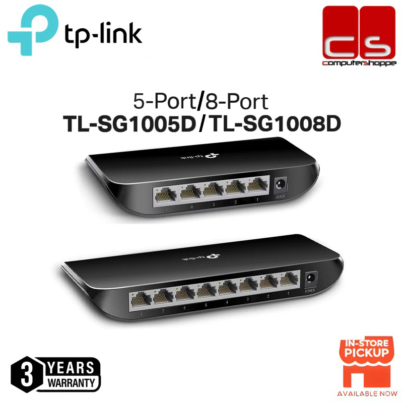 TP-LINK TL-SG1005D / TL-SG1008D (5-Port / 8-Port Gigabit Desktop Switch)