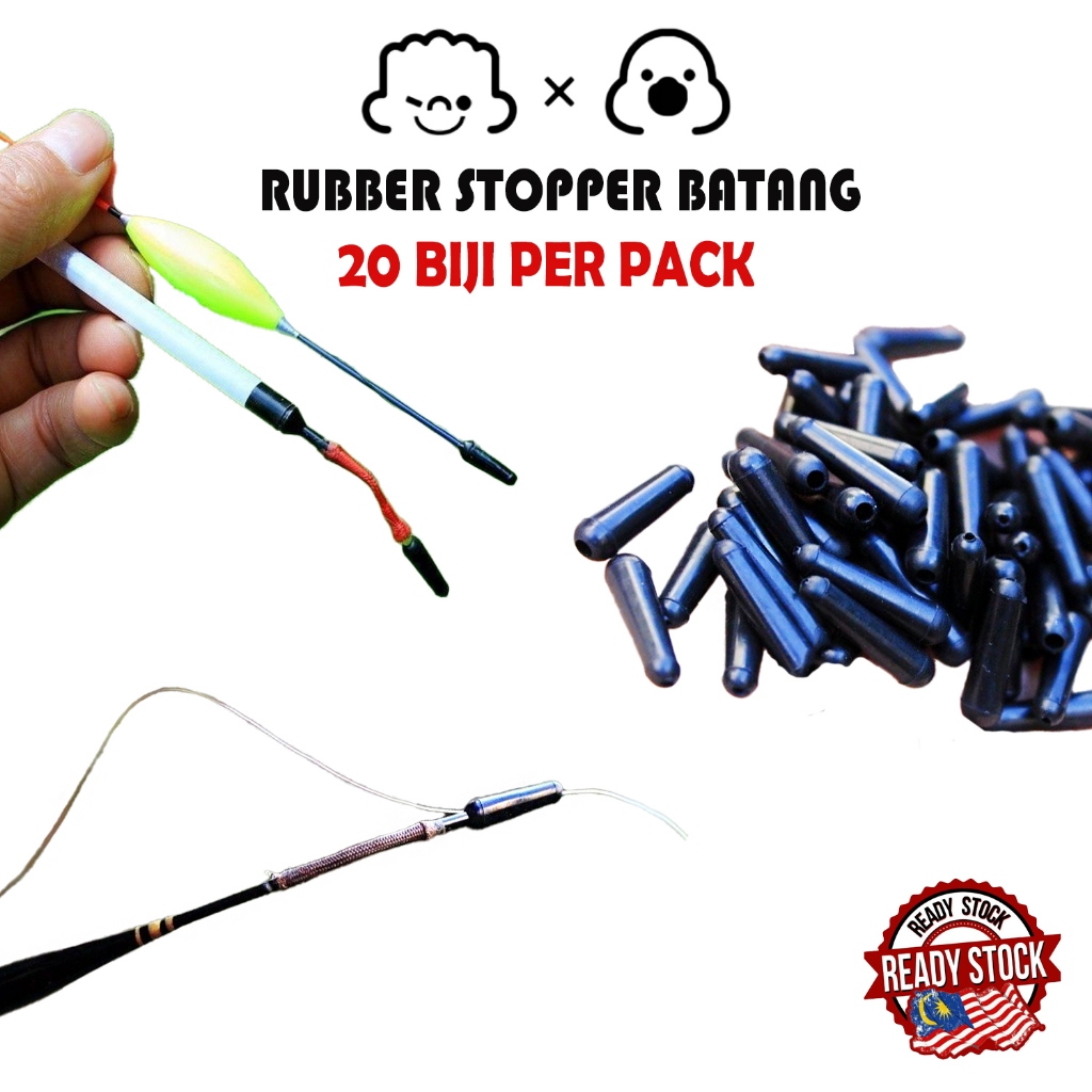ยาง Stopper utk Pelampung Tiang Batang Floater ตกปลา Prawn Bobber Stopper Float Fish Line อุปกรณ์เสร