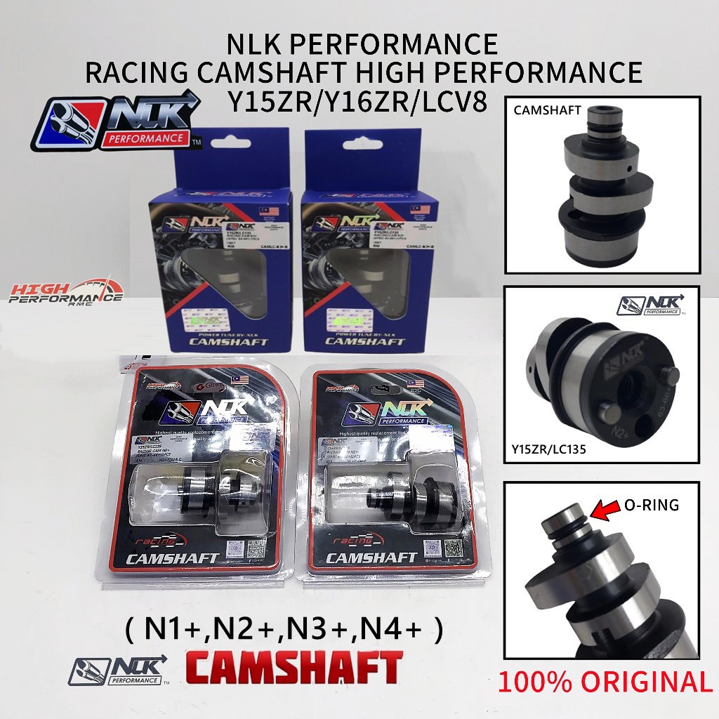 NLK Performance Racing Camshaft Y15ZR/LC135/LCV8 N1+,N2+,N3+