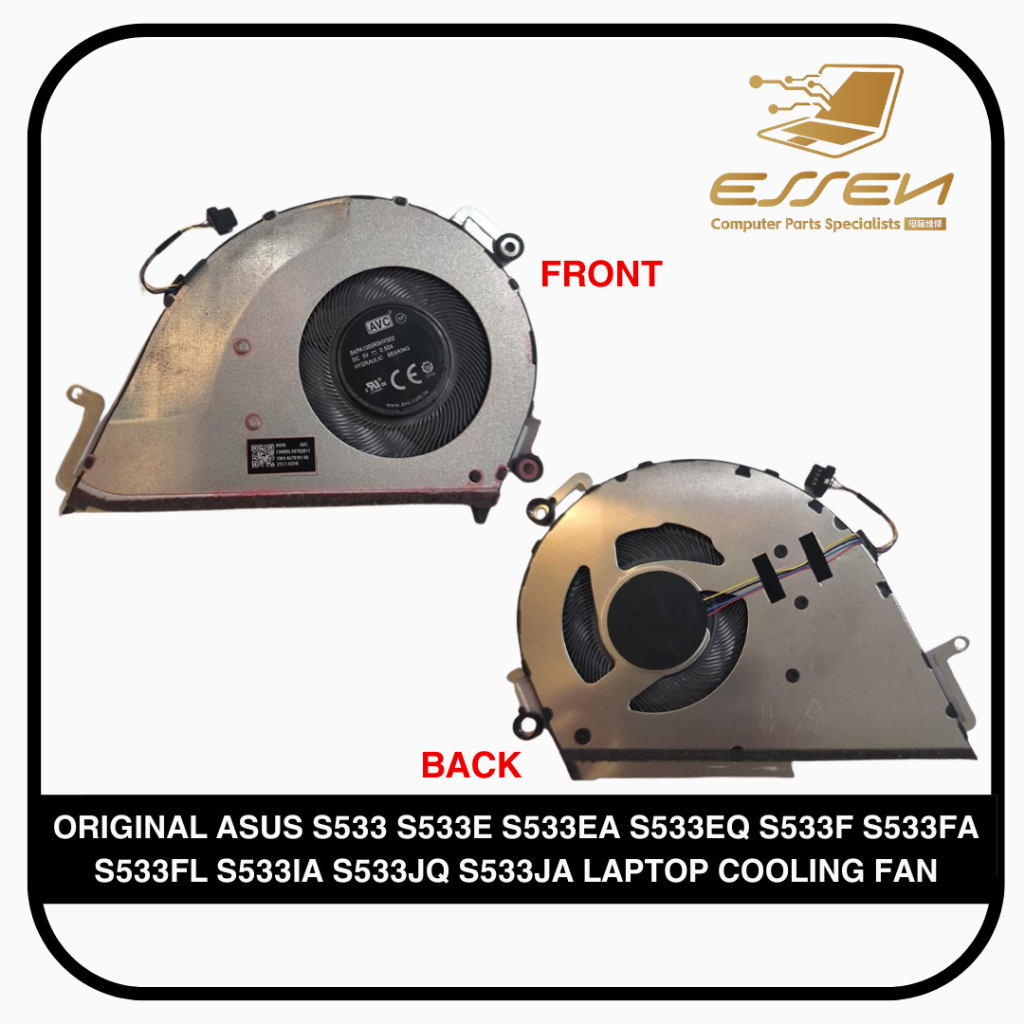 ASUS S533 S533E S533EA S533EQ S533F S533FA S533IA S533JQ S533JA พัดลมระบายความร้อนแล็ปท็อป