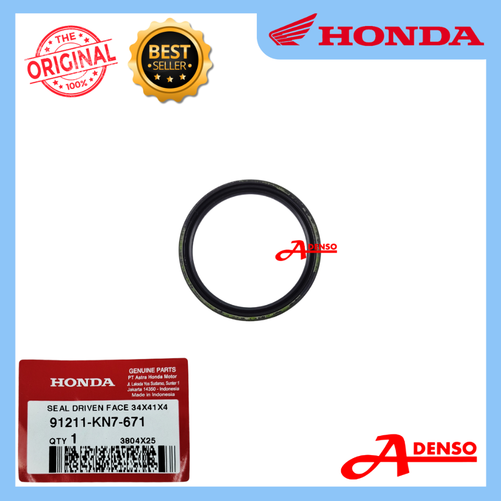 PCX150 SEAL FACE K97 34x41x4 (ORIGINAL100%HONDA) 91211-KN7-671