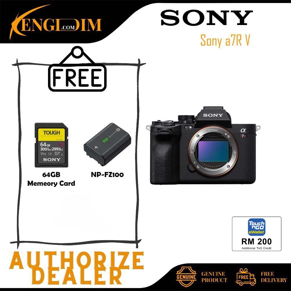 ตัวกล้อง Mirrorless Sony Alpha A7R Mark V / A7RV / A7RM5