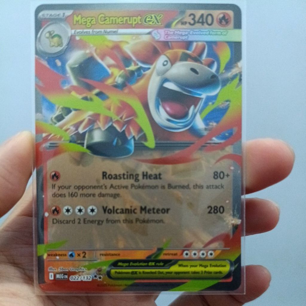 Pokemon TCG Mega Camerupt Ex Mega Evolution