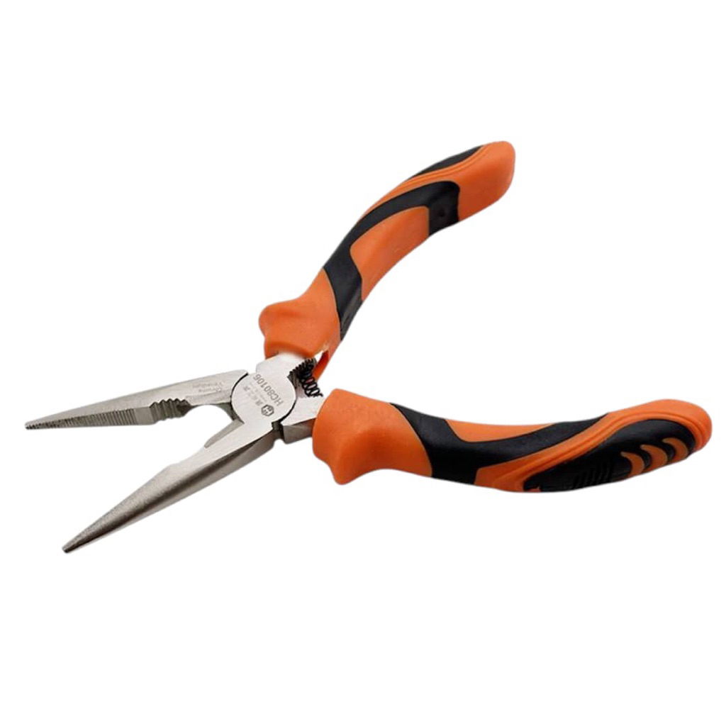 Plier ยาวจมูกผสม Plier เครื่องมือ Heavy Duty 6 นิ้ว Muncung Tirus Plier Playar Needel Diagonal Plier