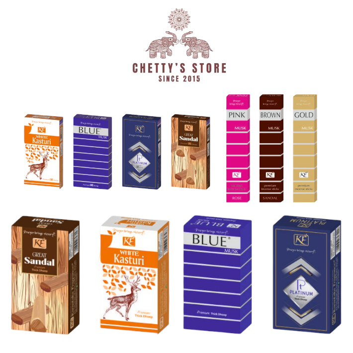 (IMPORTED) KF ASSORTED INCENSE STICKS BATHI (AGARBATHI) / DHOOP STICKS / CONES FOR PRAYERS