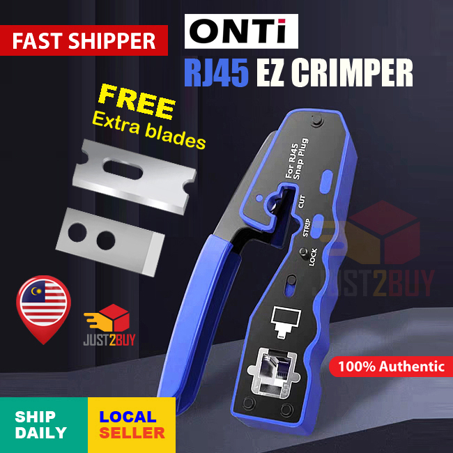 STOK MSIAPengelim Dawai RJ45 CRIMP TOOL Crimper RJ45 Crimping TOOL Crimping เครือข่ายสาย CAT 8/7/6/5