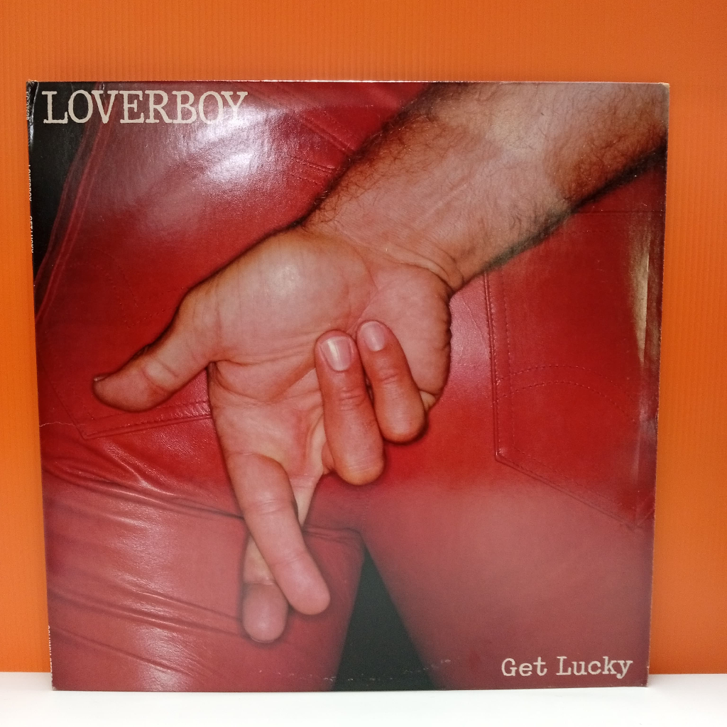 RR44-39 LP TERPAKAI [ LOVERBOY - GET LUCKY ] แผ่นเสียงมือสอง < NM >