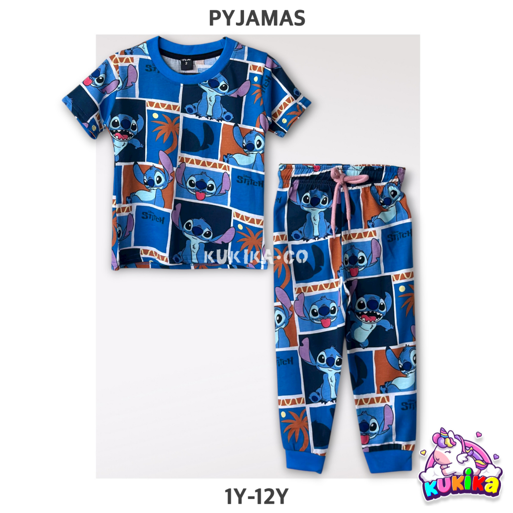 1Y-12Y •HnM• PYJAMAS SHORT SLEEVE COTTON UNISEX BOY GIRL SEDON KIDS & BIG